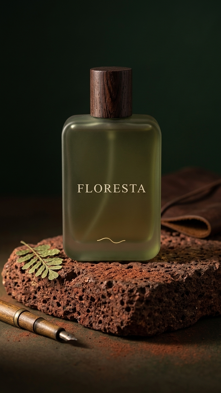 Floresta bottle on a dark background